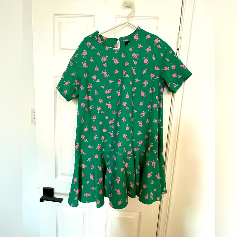 Icone Oversized green & pink dress small
